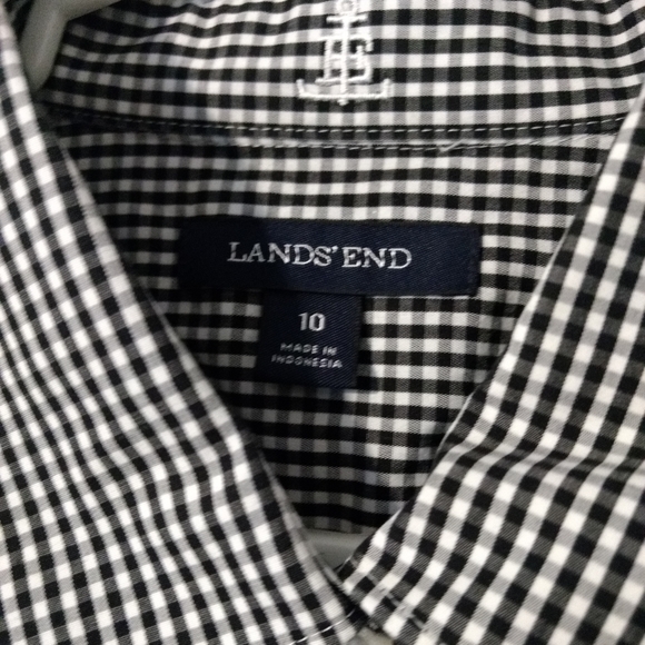 ❌ SOLD ❌ Lands End Gingham Button Up - Picture 2 of 2